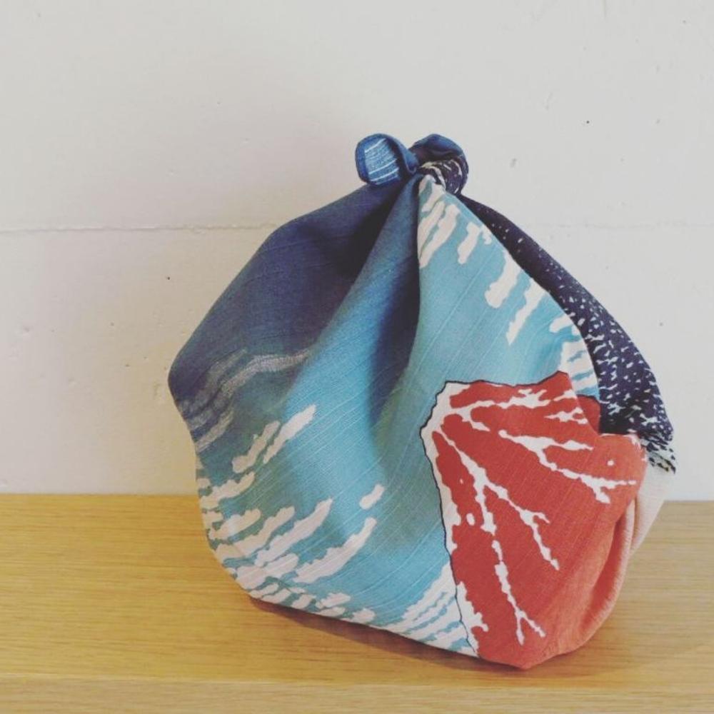 Musubi 48 The Red Fuji Hokusai Furoshiki Wrapping Cloth