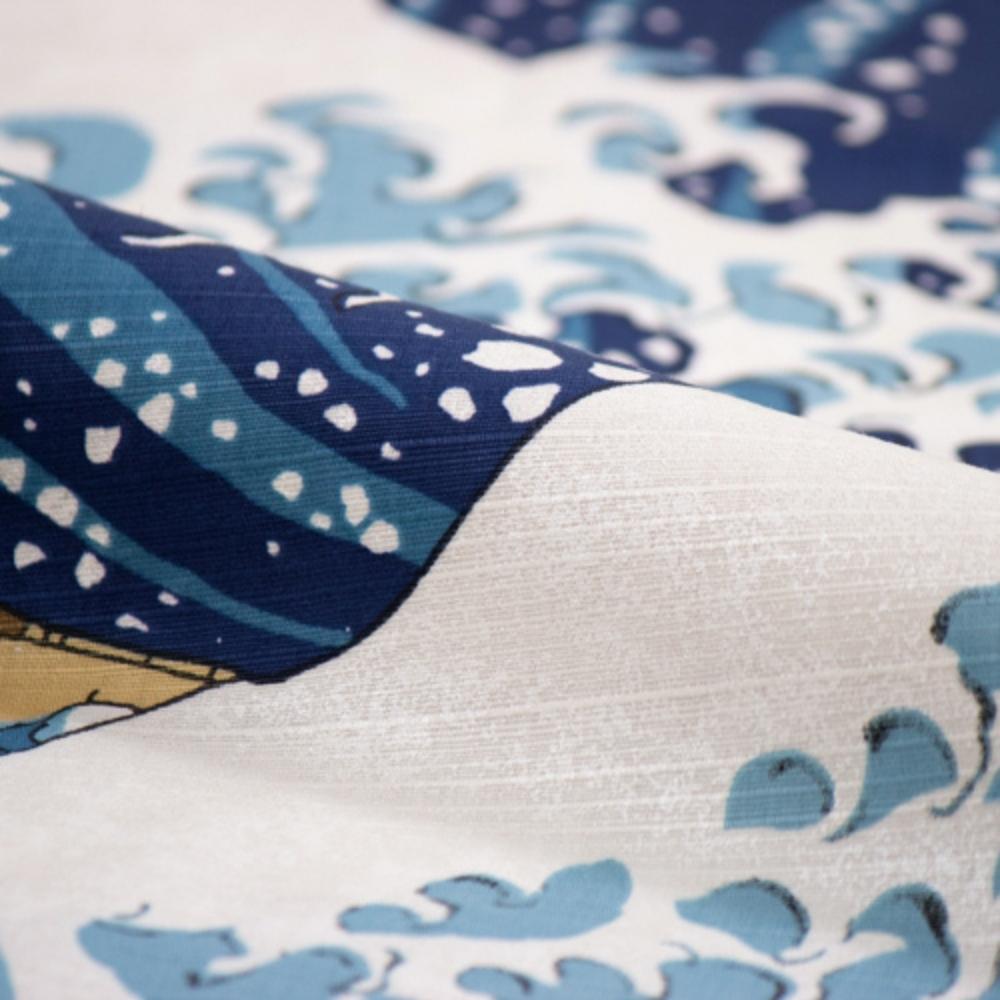 Musubi 48 Under the Waves Hokusai Furoshiki Wrapping Cloth