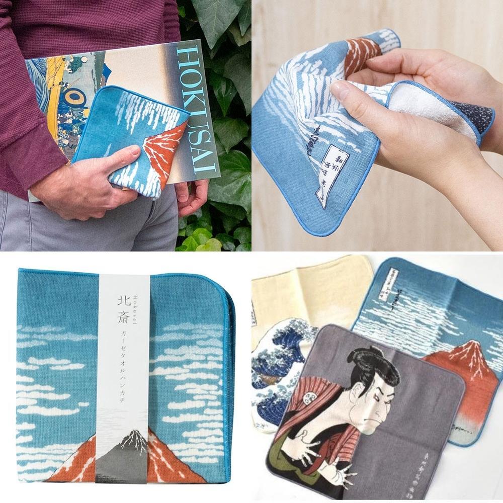 Musubi 25 The Red Fuji Hokusai Handkerchief