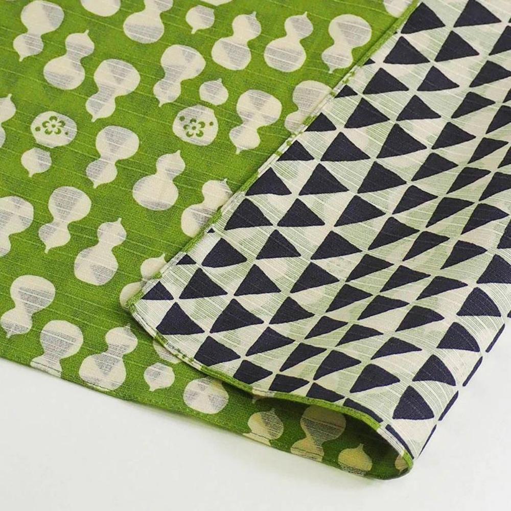 Musubi 48 Fuku Green Gourd & Dragon Scale Furoshiki Wrapping Cloth