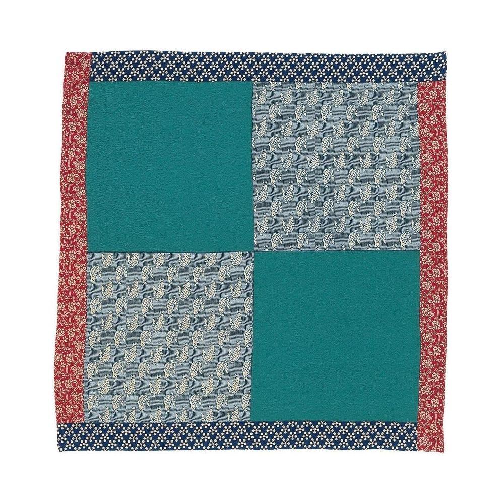 Musubi 70 Chirimen Square Composition Furoshiki Wrapping Cloth