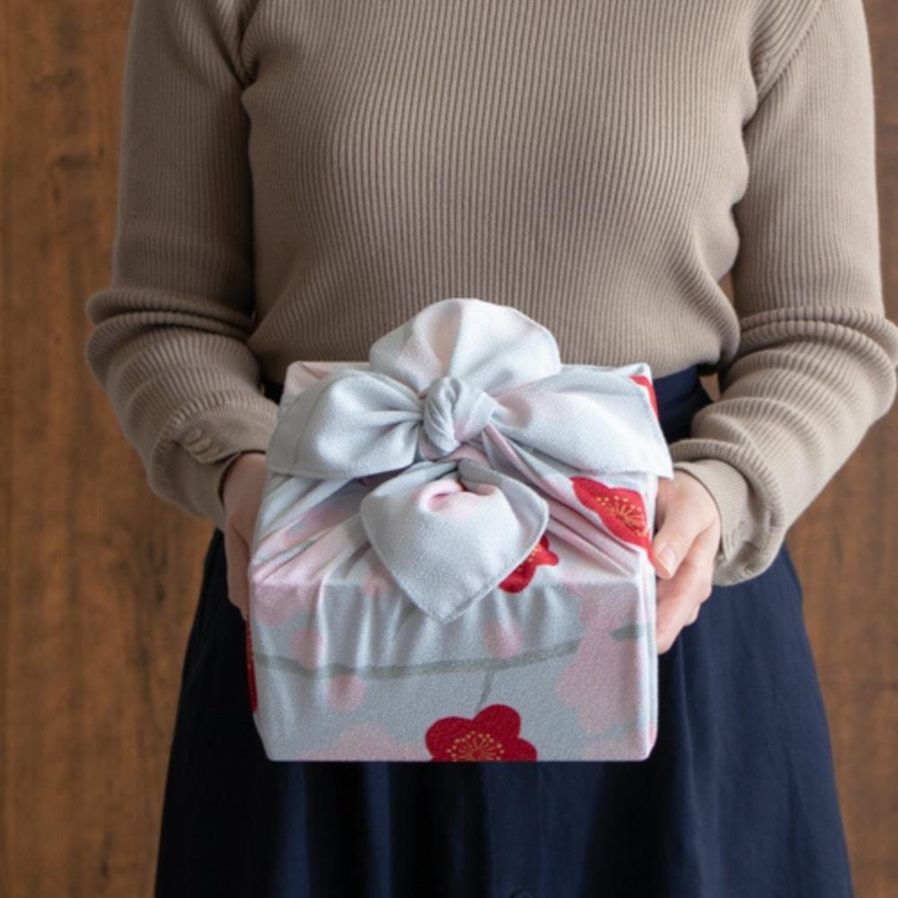 Musubi 70 Chirimen Japanese Apricot Furoshiki Wrapping Cloth