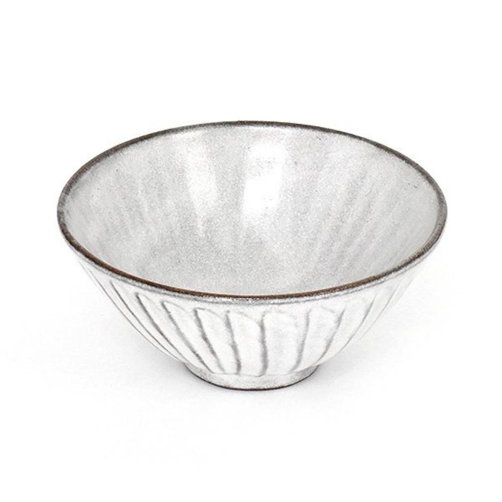 Tokiwa Kohiki Chawan Rice Bowl 12cm White