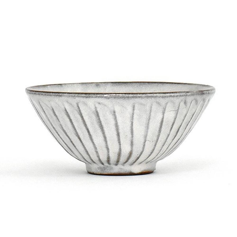 Tokiwa Kohiki Chawan Rice Bowl 12cm White