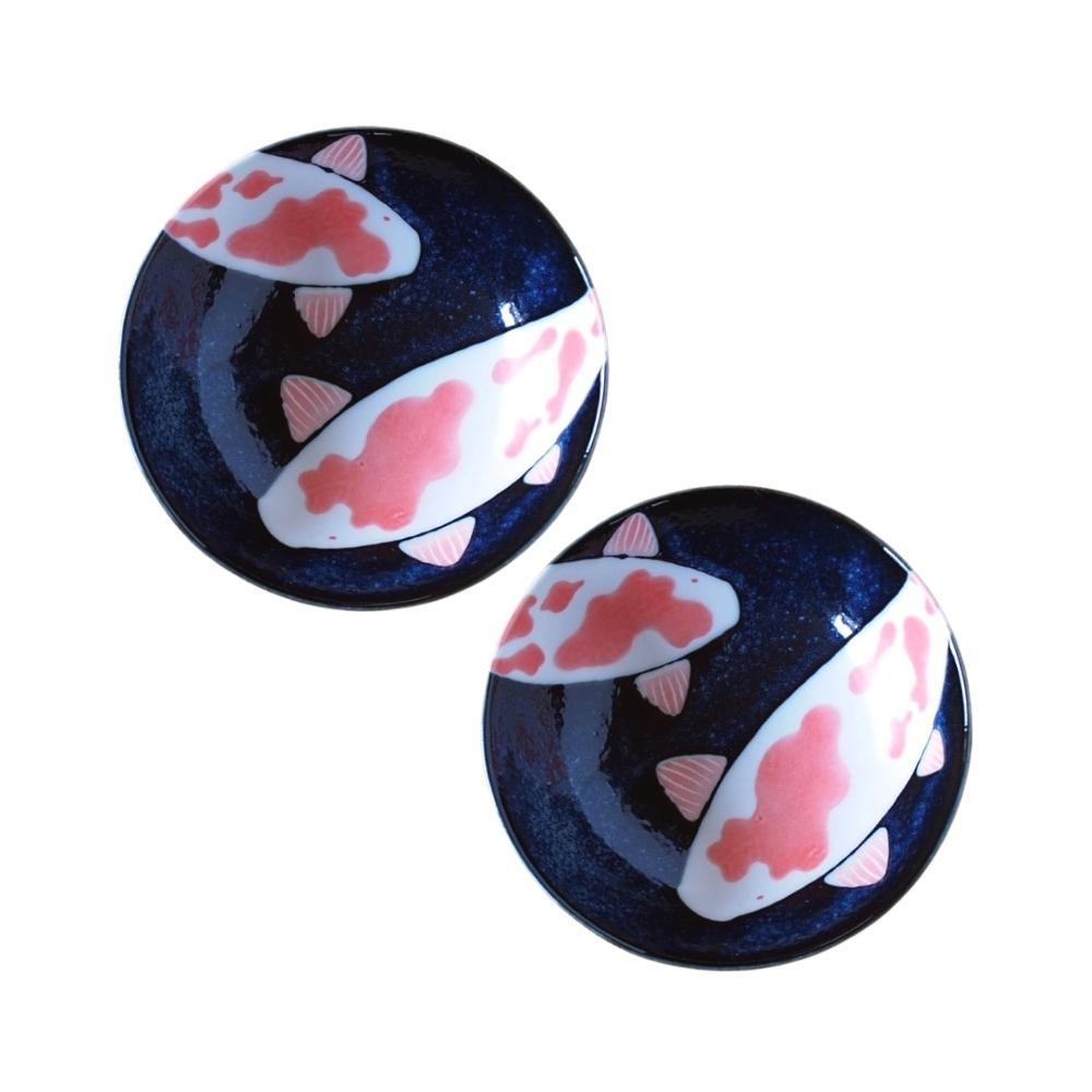Aizome Koi Carp 14.5cm Small Bowl (Set of 2)