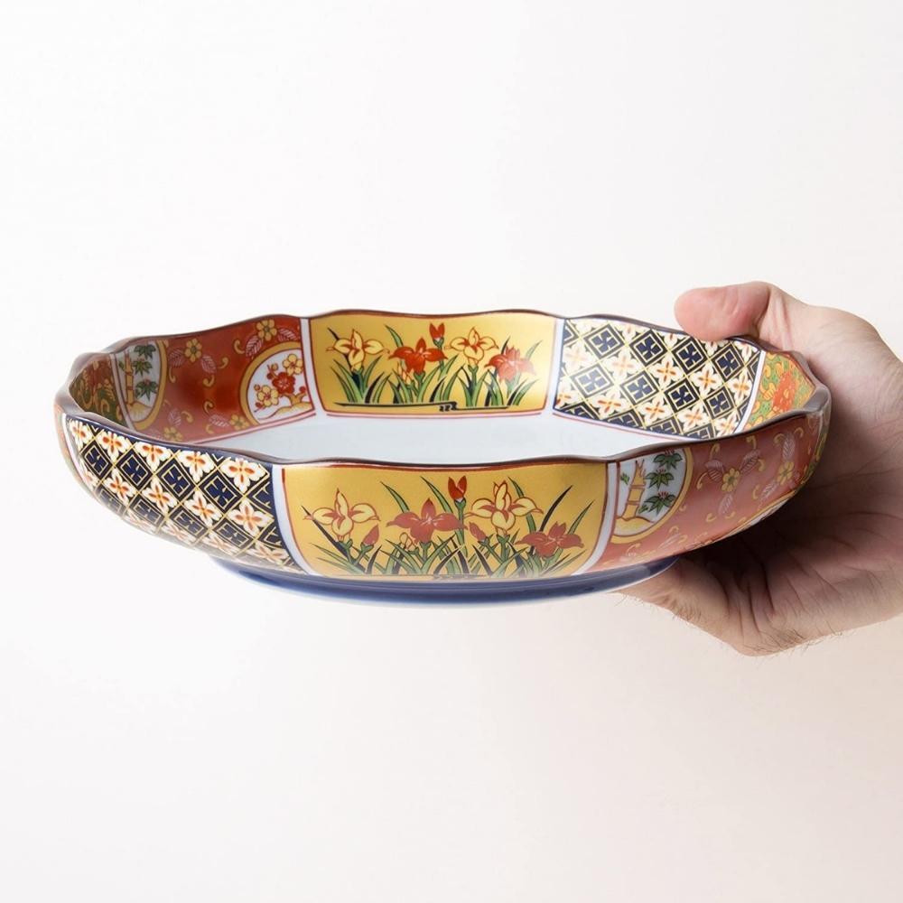 Jinsyo Arita Porcelain Koimari Serving Plate 24cm