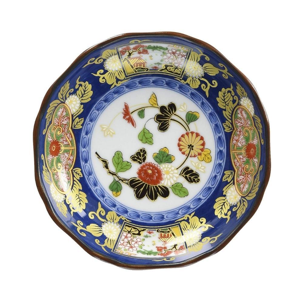 Jinsyo Arita Porcelain Koimari Floral Plate 14cm