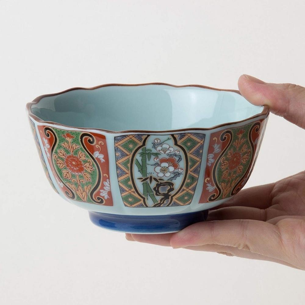 Jinsyo Arita Porcelain Koimari Bowl 12cm (Set of 2)