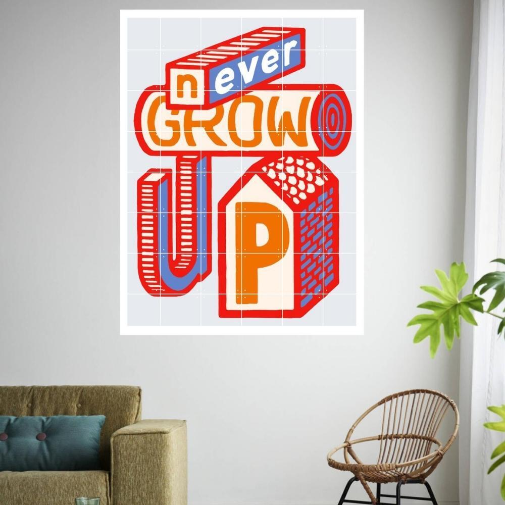 IXXI Never Grow Up Wall Art 120x160cm