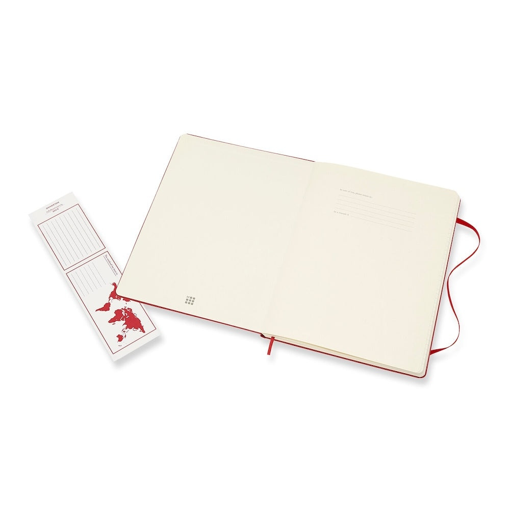 Moleskine Classic Extra Large Hard Cover Notebook Ruled - Scarlet Red