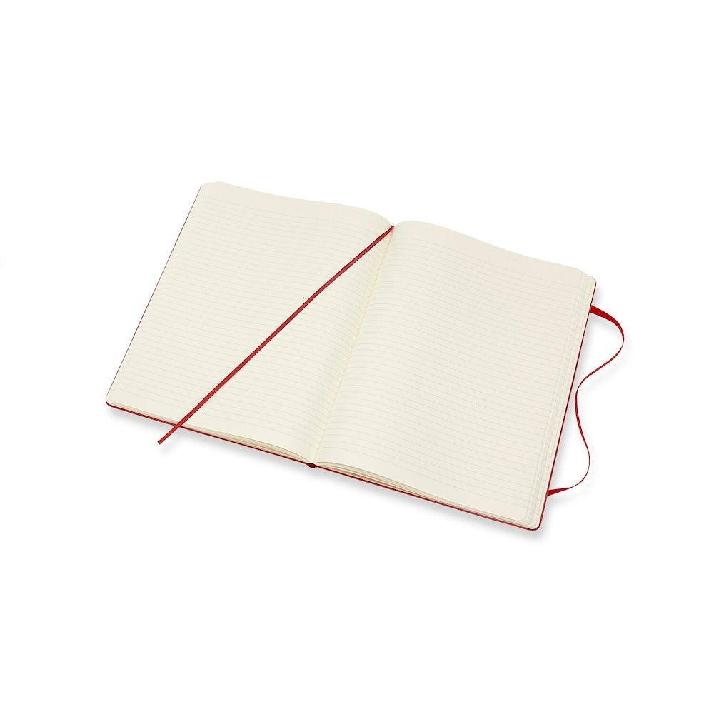 Moleskine Classic Extra Large Hard Cover Notebook Ruled - Scarlet Red