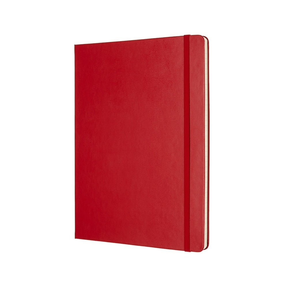 Moleskine Classic Extra Large Hard Cover Notebook Ruled - Scarlet Red