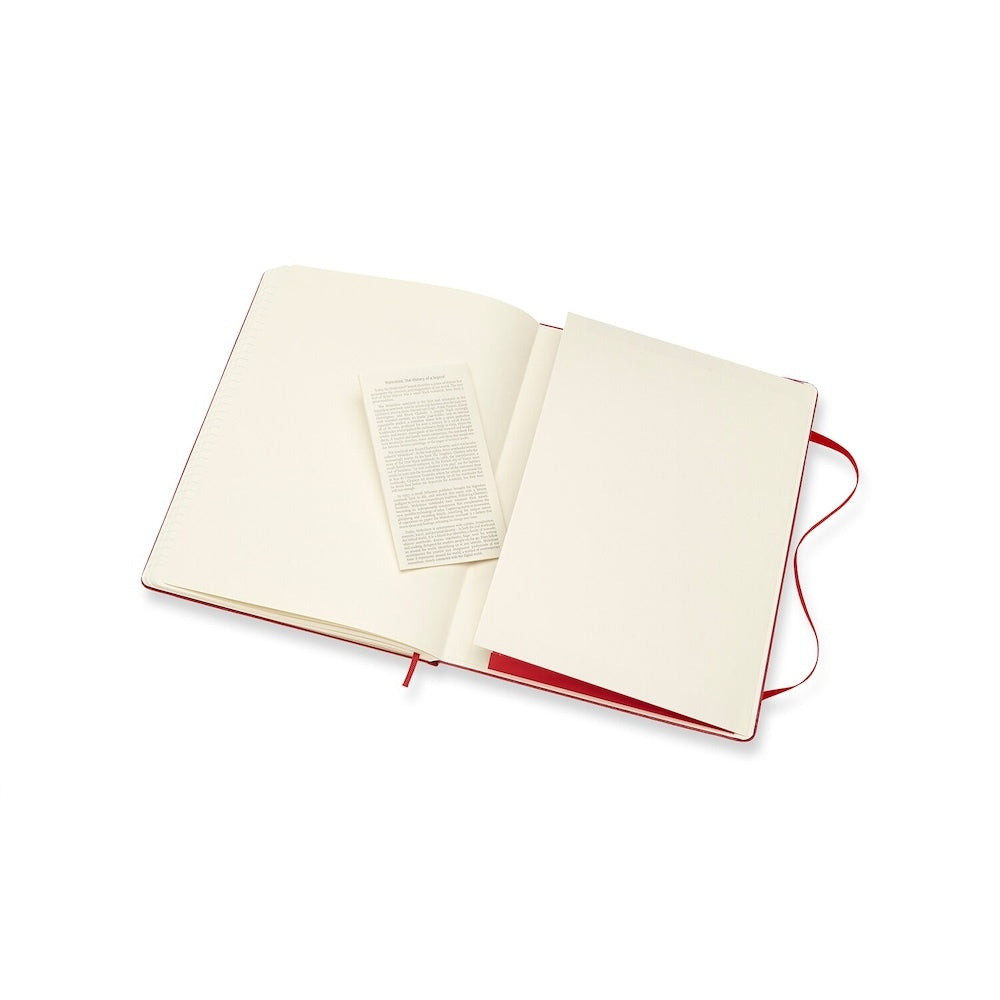 Moleskine Classic Extra Large Hard Cover Notebook Ruled - Scarlet Red