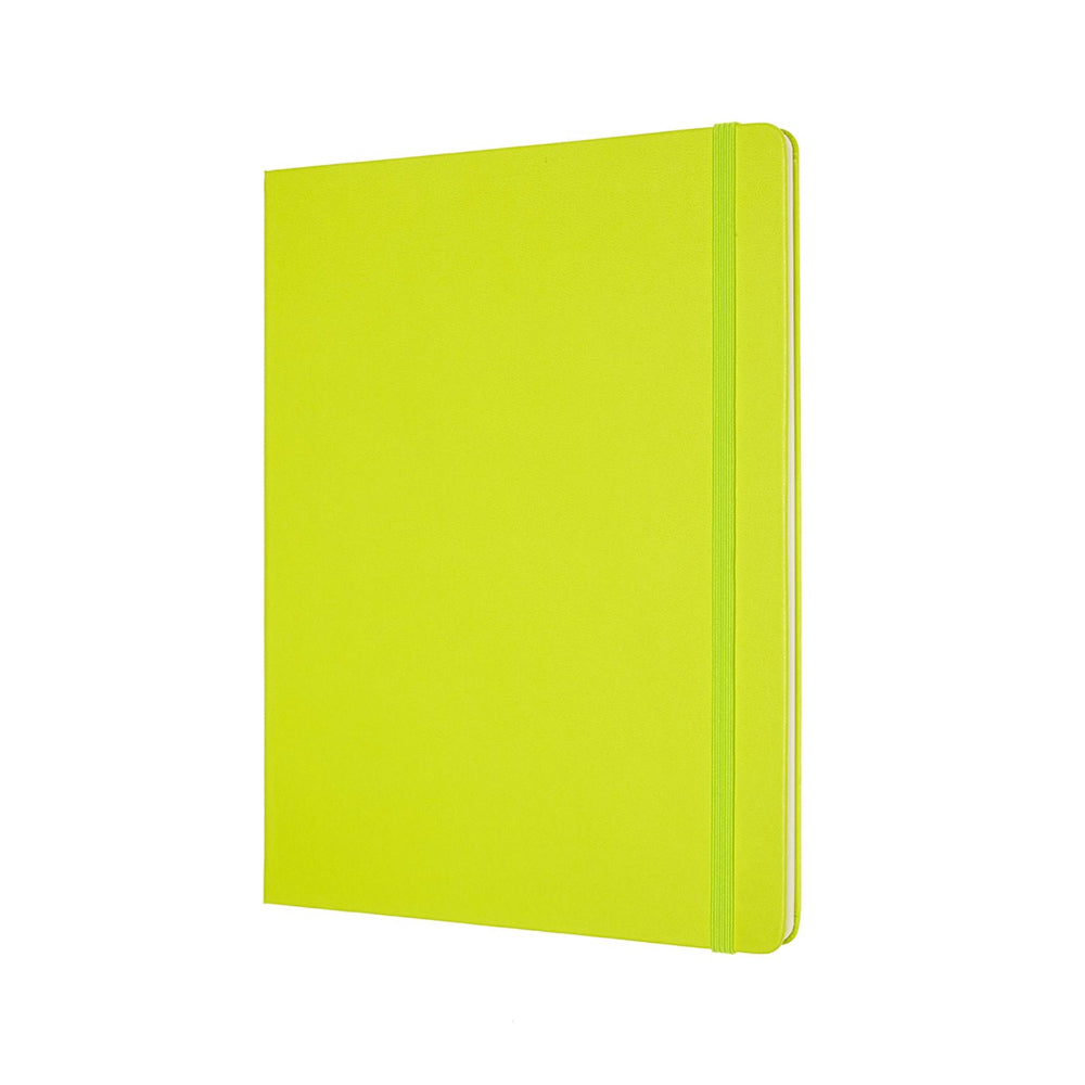 Moleskine Classic Extra Large Hard Cover Notebook Plain - Lemon Green