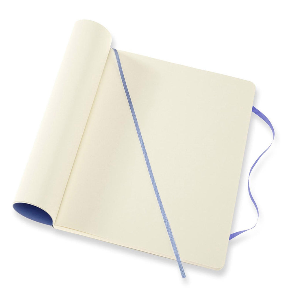 Moleskine Classic Extra Large Soft Cover Notebook Plain - Hydrangea Blue