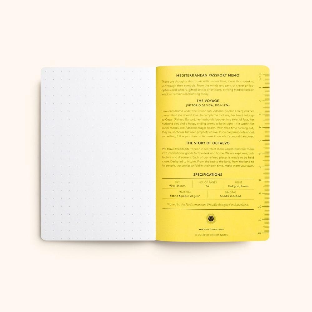 Octaevo Cinema Notes Passport Notebook (Set of 3)