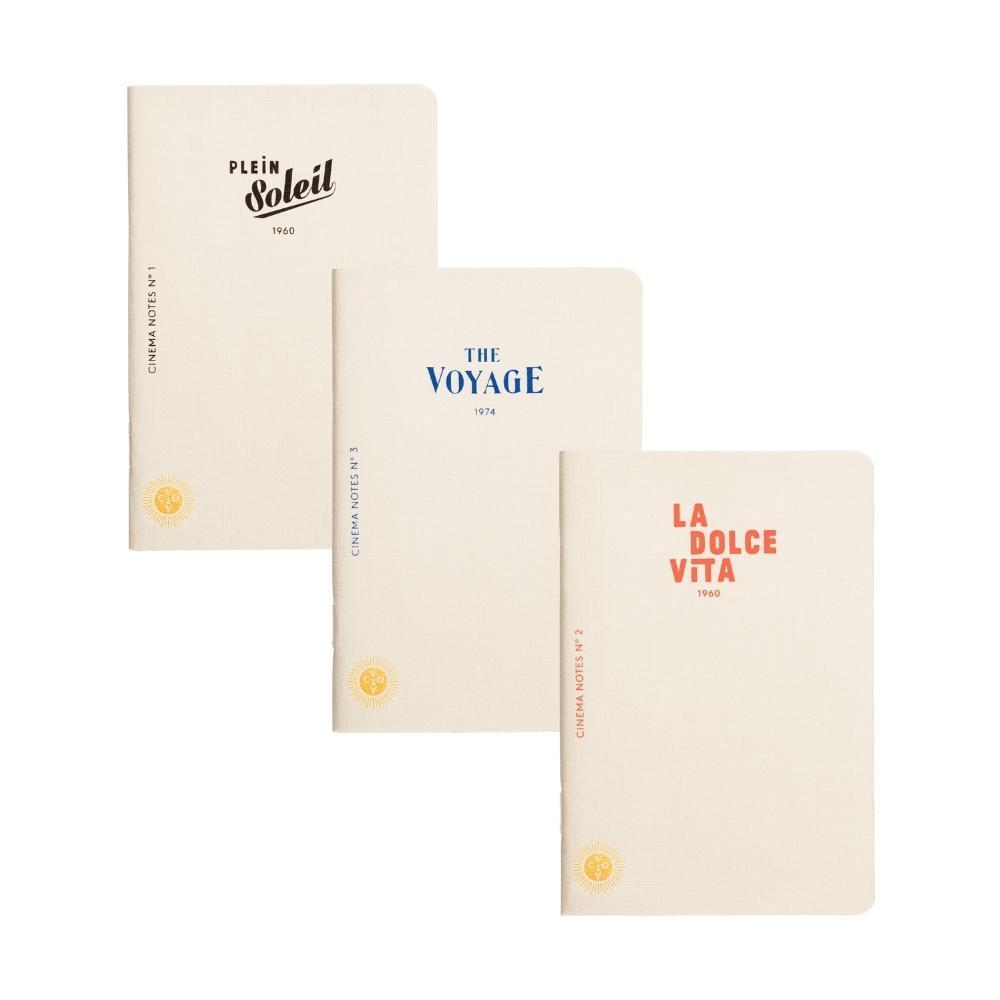 Octaevo Cinema Notes Passport Notebook (Set of 3)
