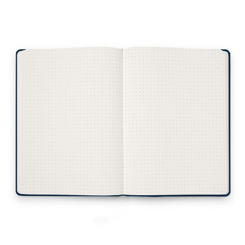 Karst Hard Cover A5 Notebook Dot Grid Navy