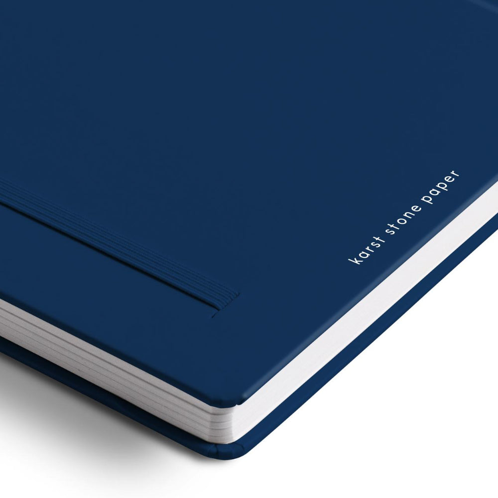 Karst Hard Cover A5 Notebook Dot Grid Navy