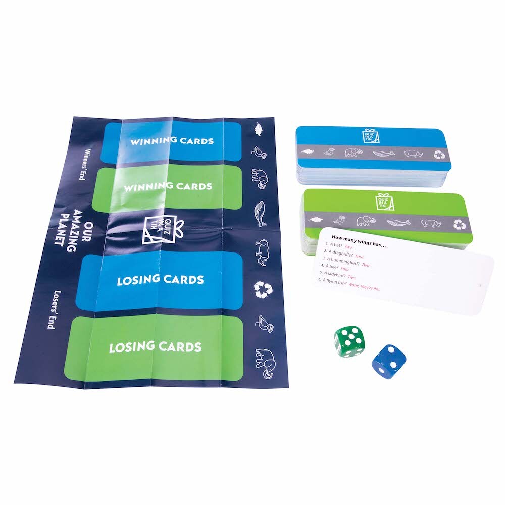 Gifts for Grown Ups Our Amazing Planet Quiz Game in a Tin