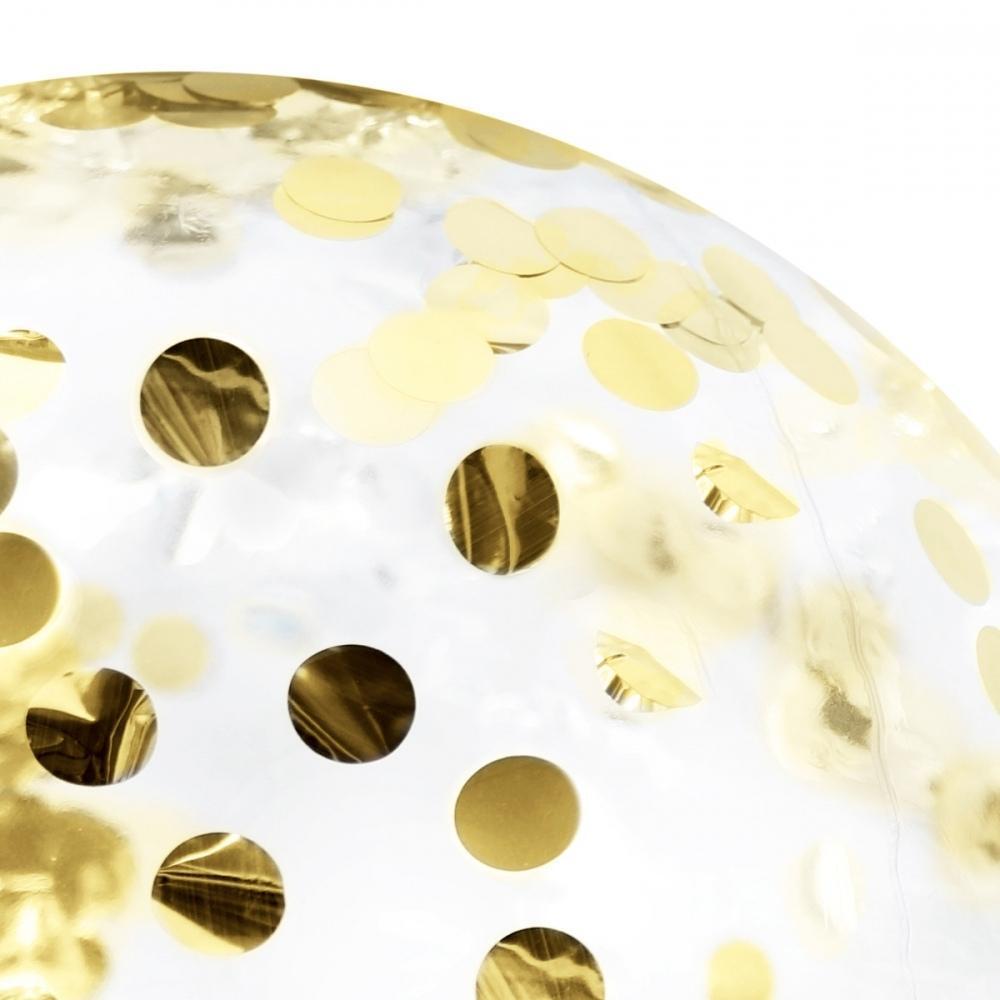 Minnidip Gold Confetti Beach Ball