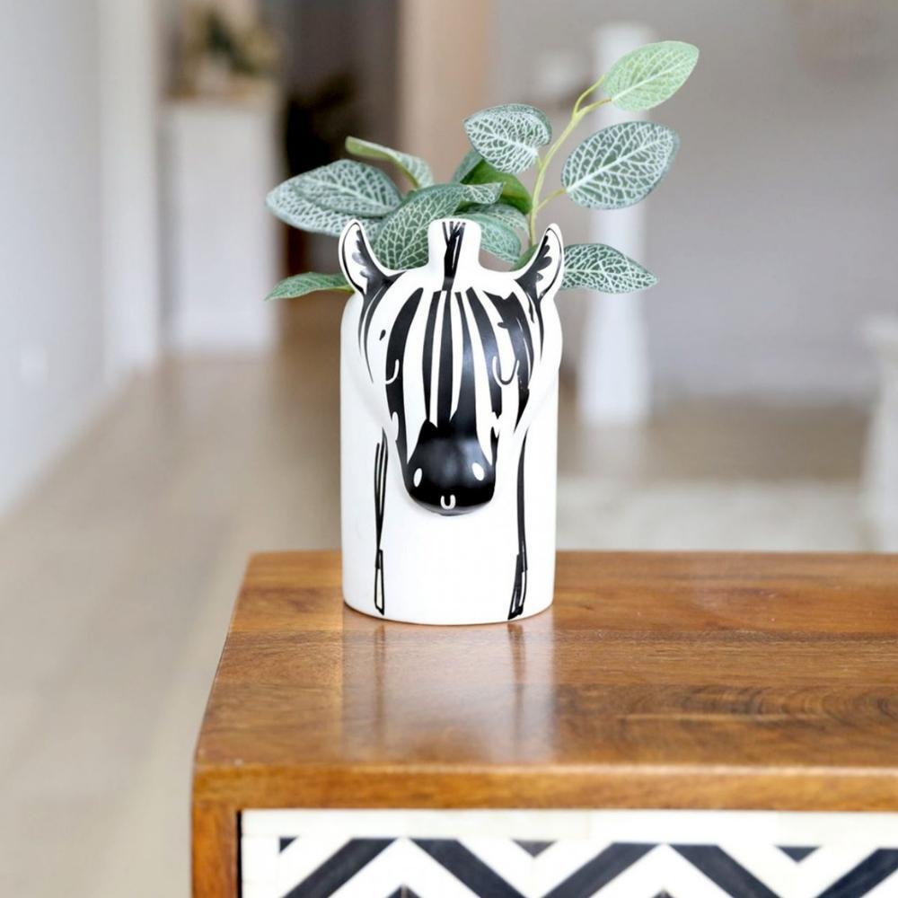 Splosh Ceramic Animal Planter - Zebra