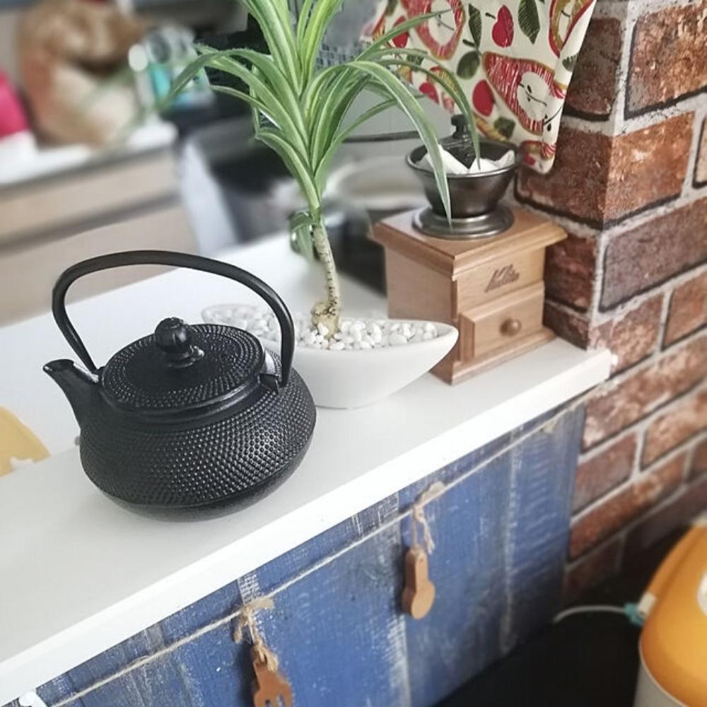 And Ai Cast Iron Tetsubin Teapot Stone Black 600ml