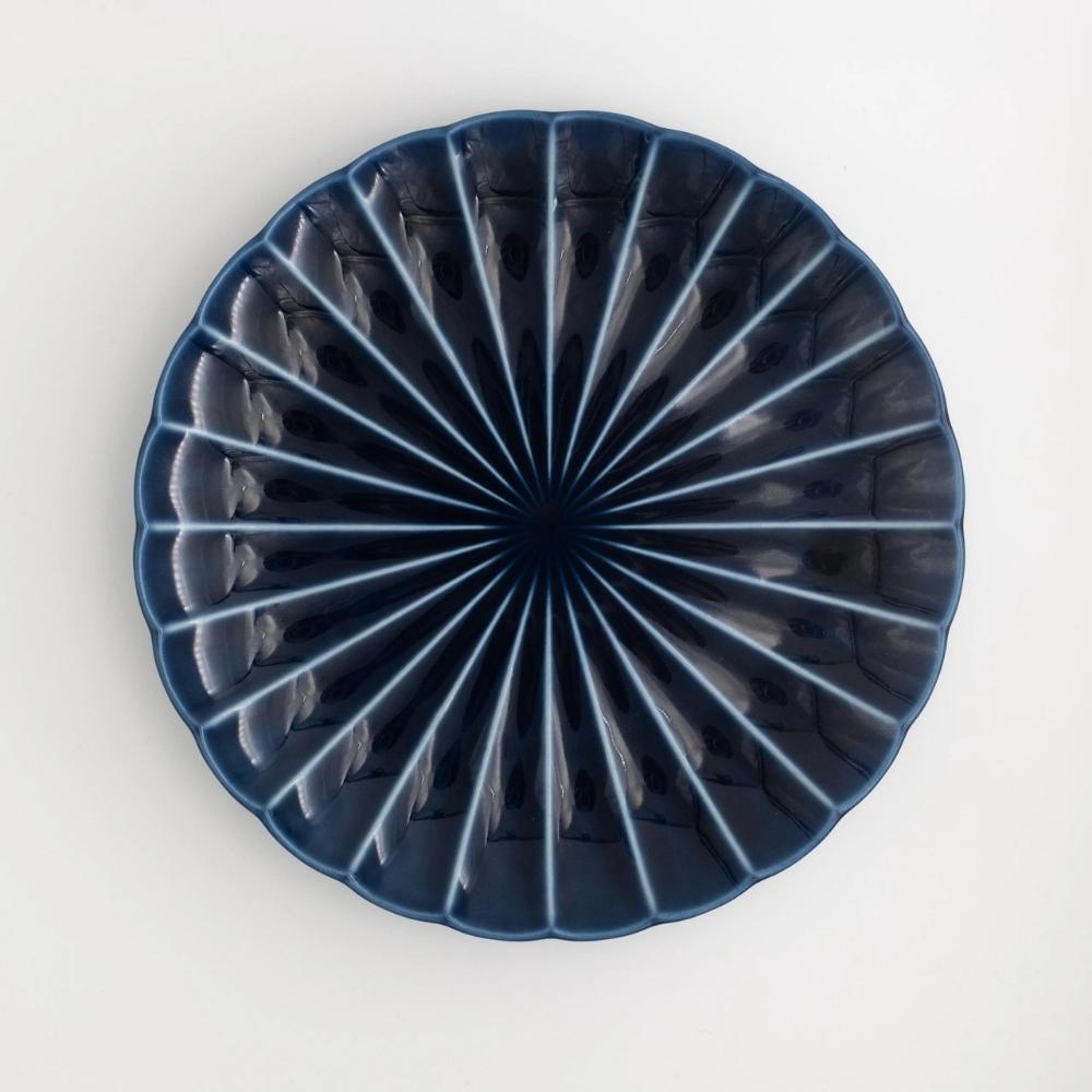 Kaneko Pottery Giyaman Midnight Blue Round Plate