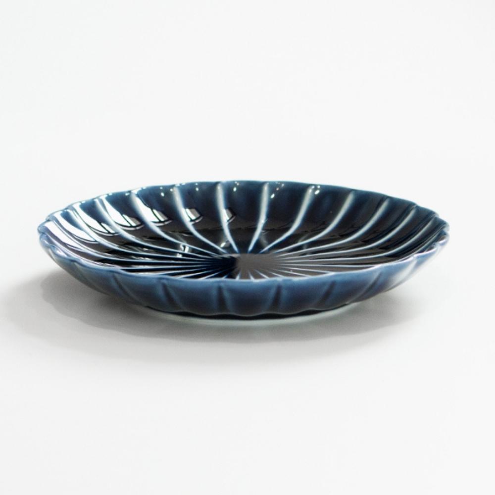 Kaneko Pottery Giyaman Midnight Blue Round Plate
