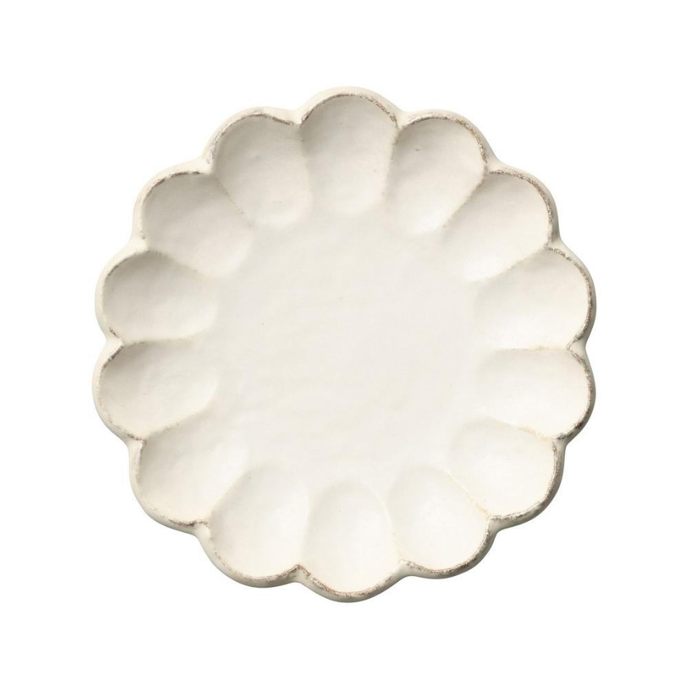 Kaneko Rinka Flower White Plate 21cm