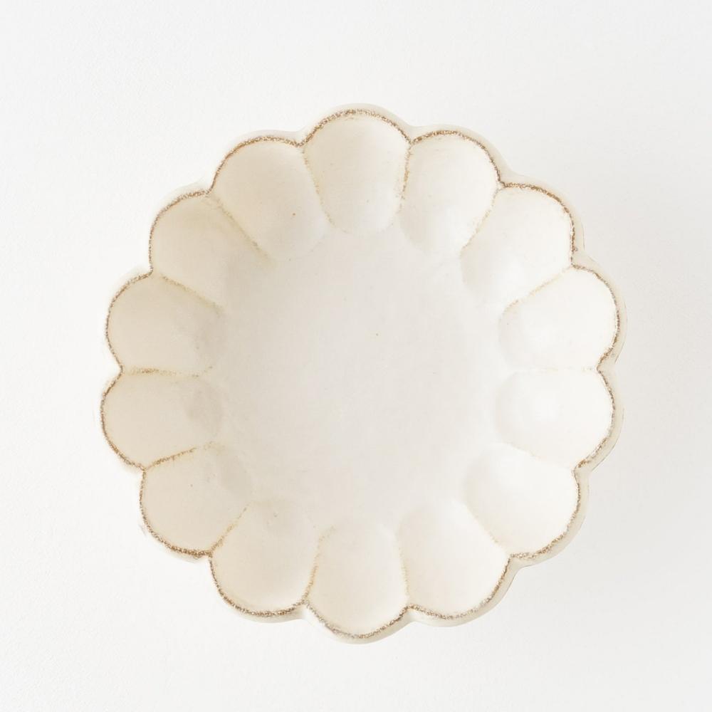Kaneko Rinka Flower White Bowl 16cm