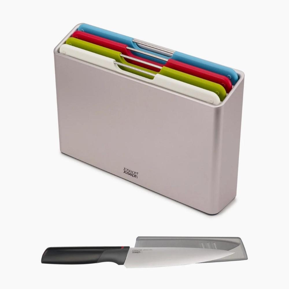 Joseph Joseph Folio Chopping Board Set with Chef's Knife
