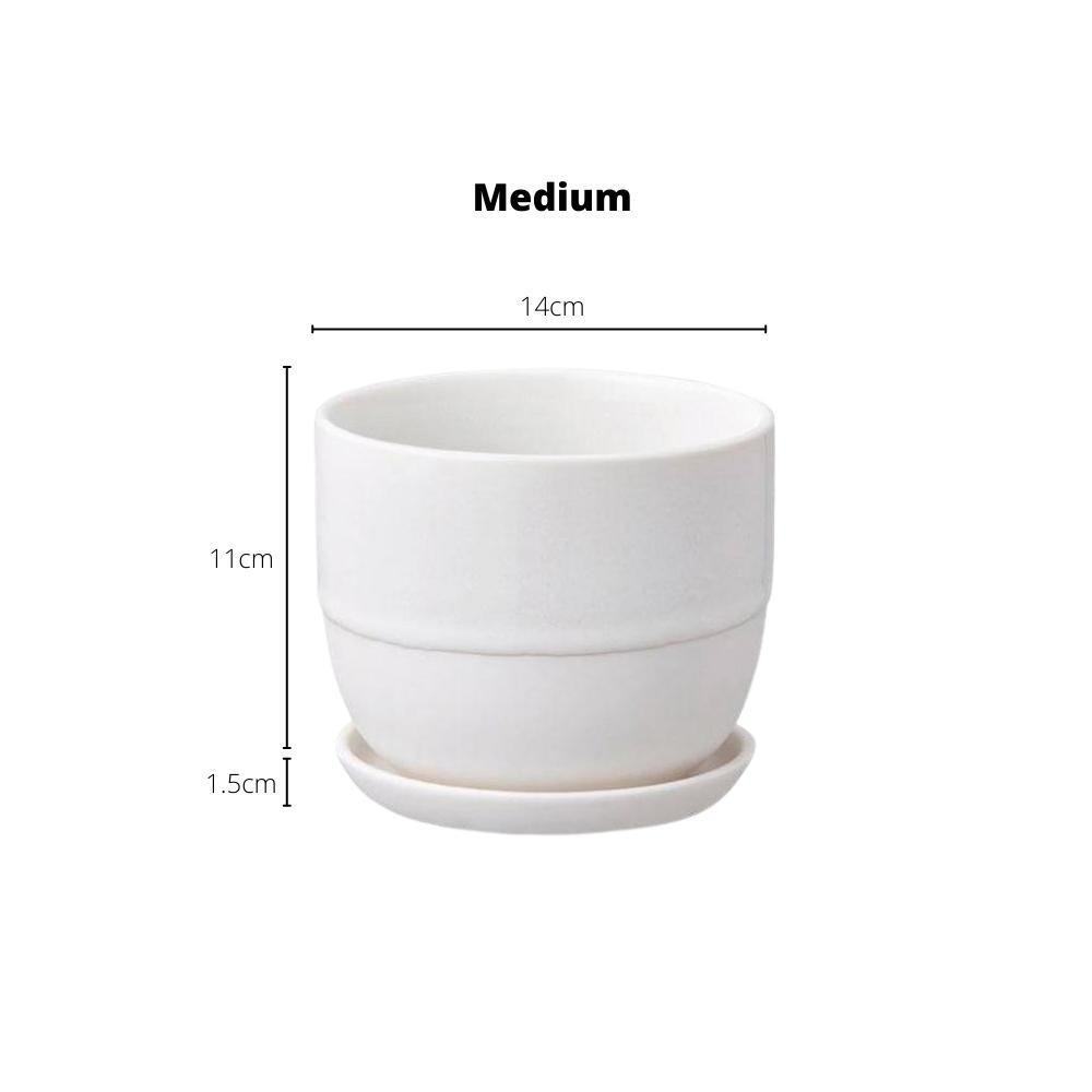 Kinto Plant Pot 193 White Small/Medium
