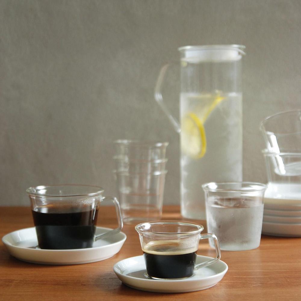 Kinto CAST Coffee Cup & Porcelain Saucer 220ml