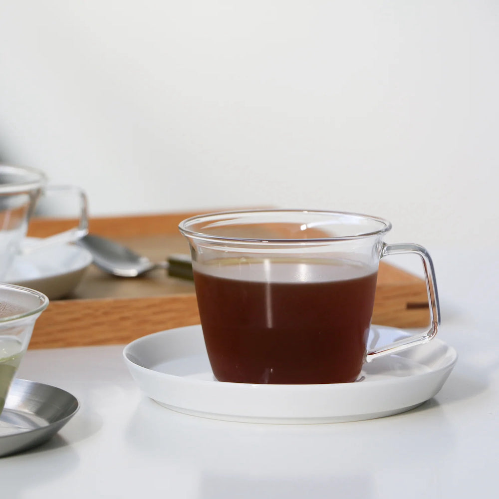 Kinto CAST Coffee Cup & Porcelain Saucer 220ml