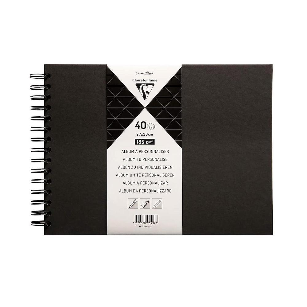 Clairefontaine Plain Black Hard Cover Album