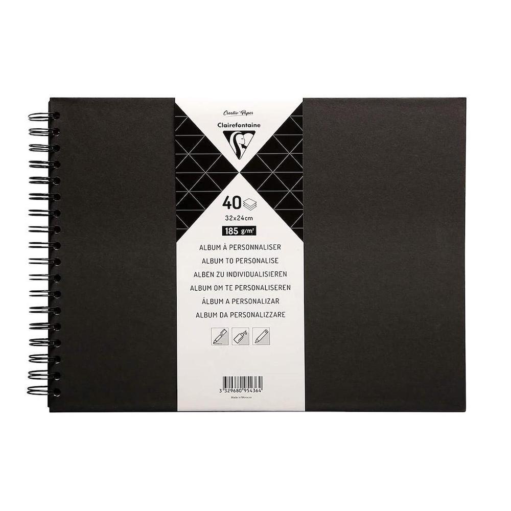 Clairefontaine Plain Black Hard Cover Album