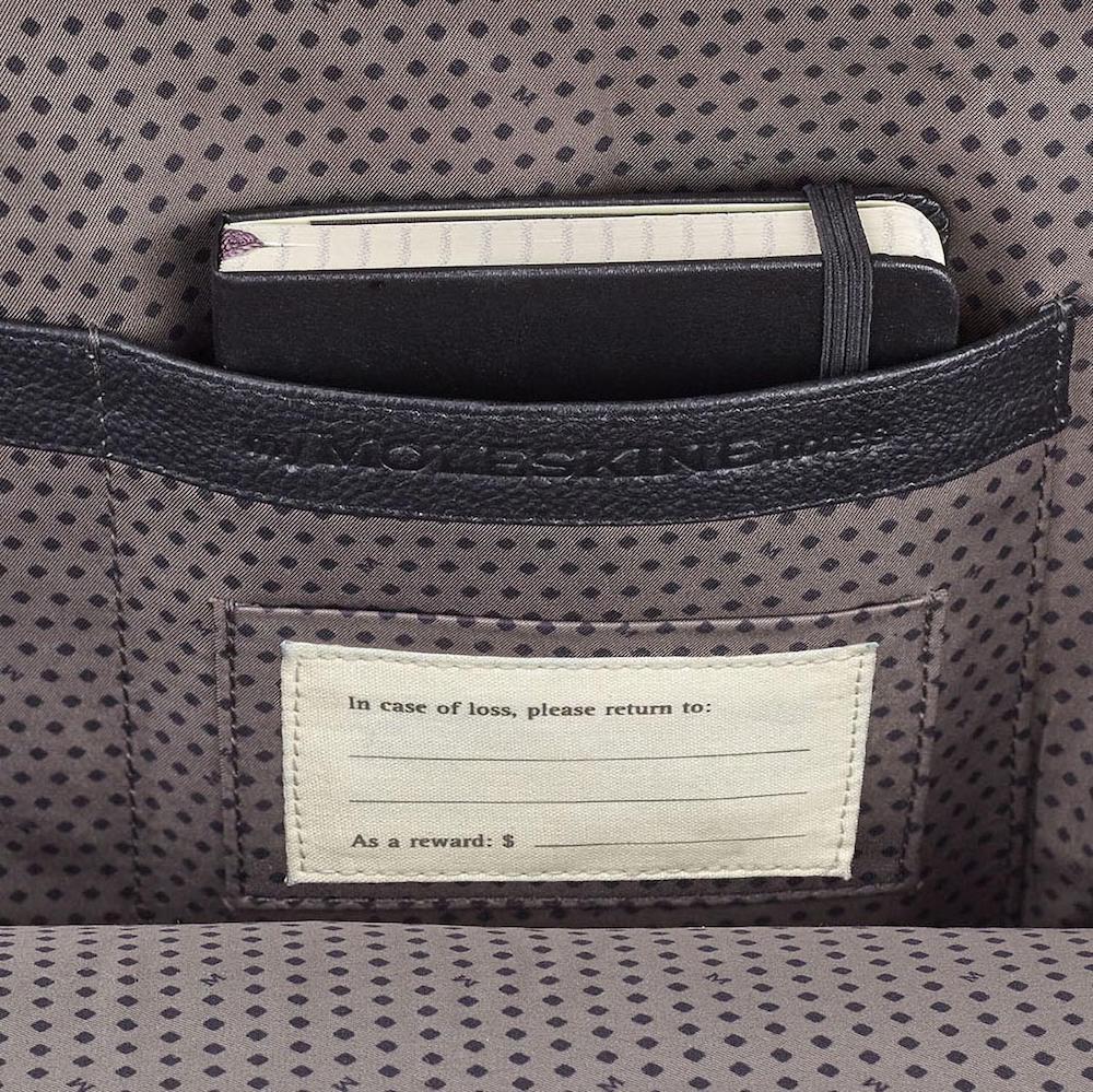 Moleskine Match Leather Round Backpack Small