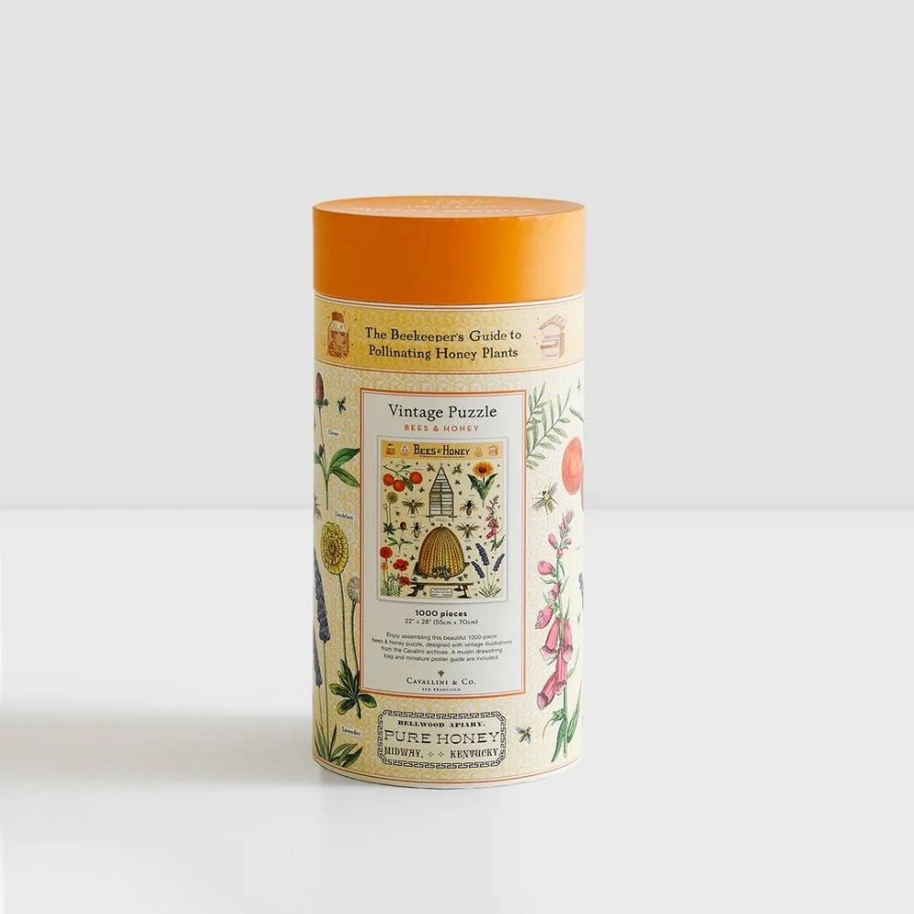 Cavallini Vintage Puzzle Bees & Honey 1000 Piece