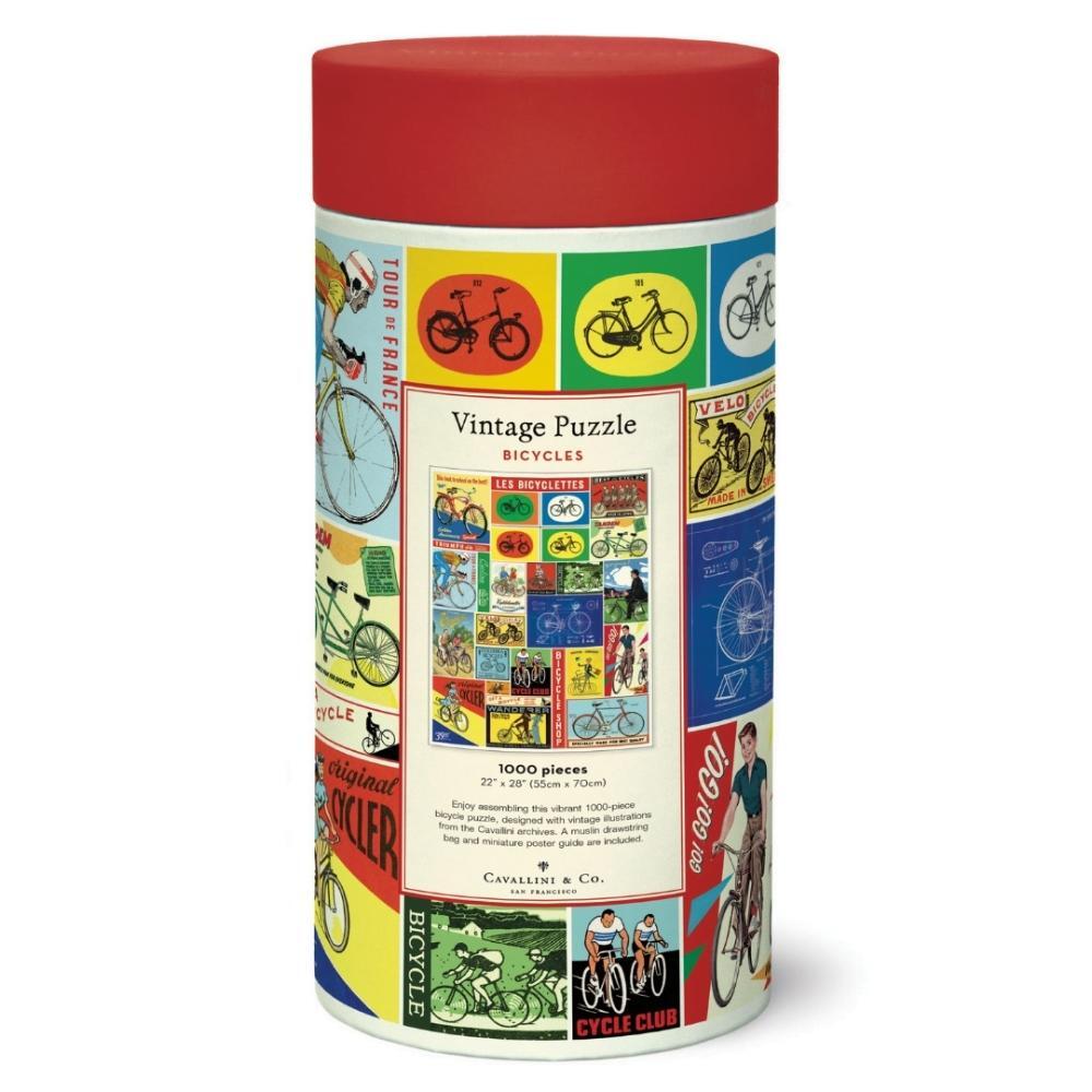 Cavallini Vintage Puzzle Bicycles 1000 Piece