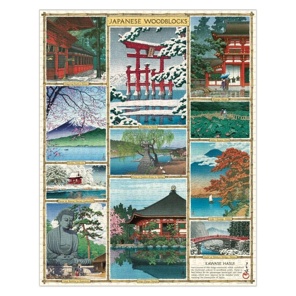 Cavallini Vintage Puzzle Japanese Woodblocks 1000 Piece