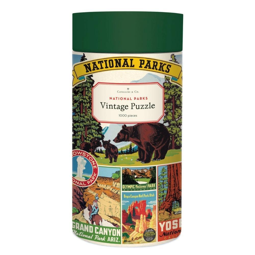 Cavallini Vintage Puzzle National Parks 1000 Piece