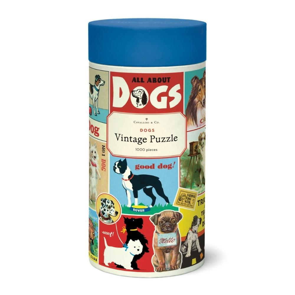 Cavallini Vintage Puzzle Dogs 1000 Piece