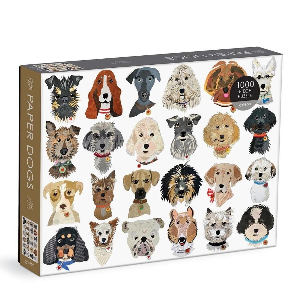 Galison Puzzle Paper Dogs 1000 Piece