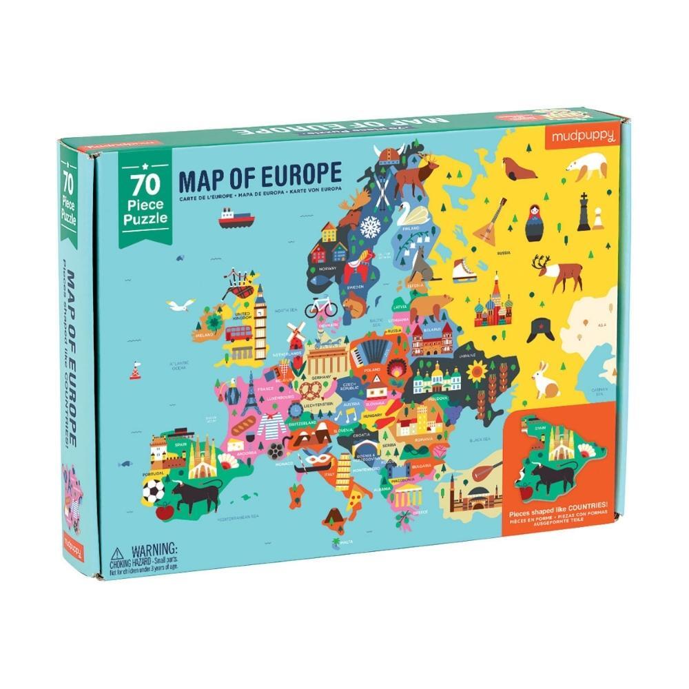 Mudpuppy Geography Puzzle 70 Piece - Europe
