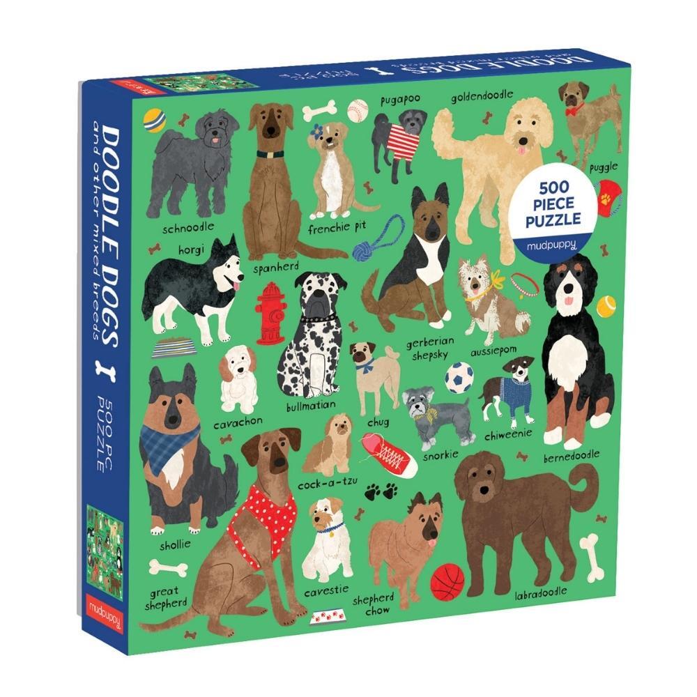 Mudpuppy 500 Piece Puzzle - Doodle Dogs