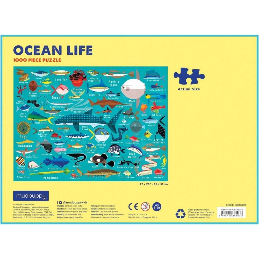 Mudpuppy 1000 Piece Puzzle - Ocean Life