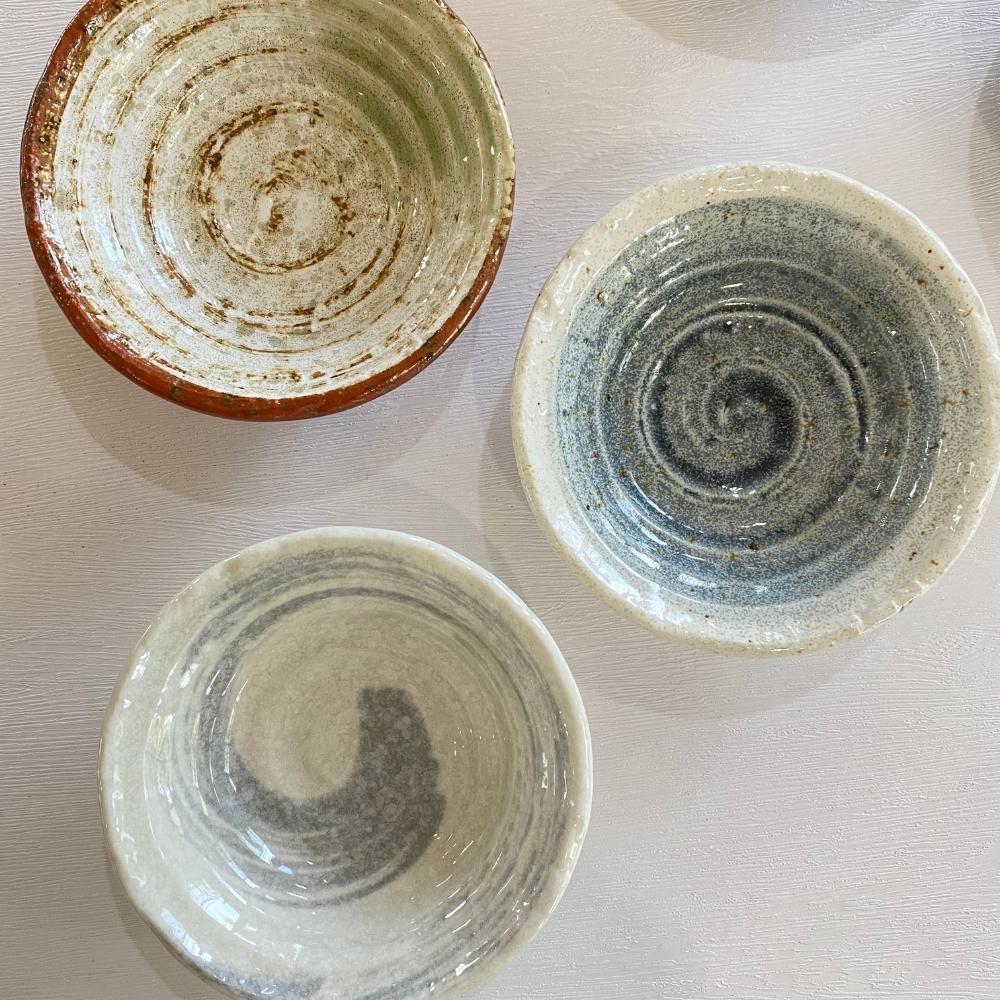 Arabori Minoyaki Japanese Ceramics Serving Set 7pc