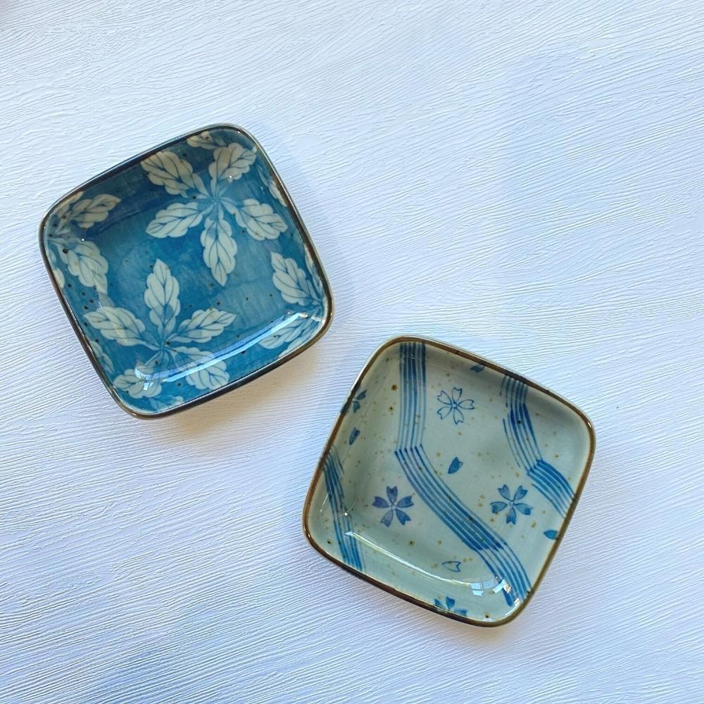 Aizomekobo Indigo Blue Condiment Dish 5pc Set
