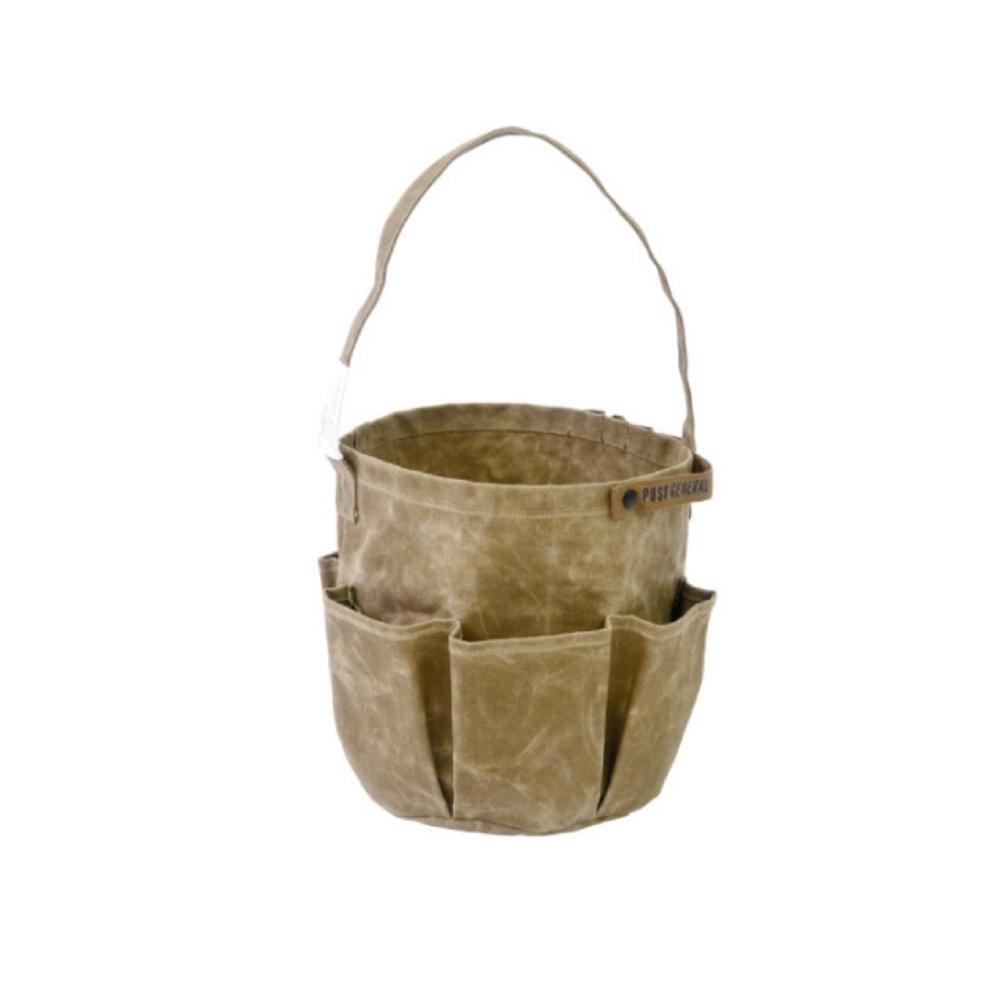 Post General Waxed Canvas Tool Bag Round
